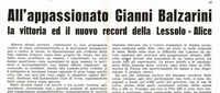 OB-128836 Copy of cover and article with mention of the car 1956 Lessolo - Alice