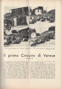 OB-129190 Copy of cover and article with mention of the car and driver 1935 1st Circuito di Varese