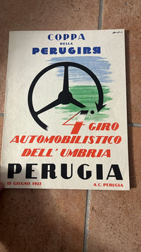 OB-129062 Original program 1952 IV Giro Automobilistico dell'Umbria - Coppa della Perugina