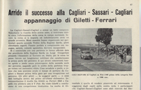 OB-90663 Copy of cover and article with mention of the car 1952 II Trofeo della Regione Sarda #106