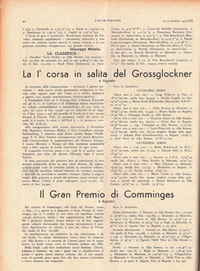 OB-129191 Copy of cover and article with mention of the car and driver. 1935 Internationales Grossglockner Rennen