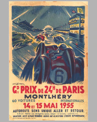 OB-75728 Copy of original poster 1955 Grand Prix de 24 Heures de Paris