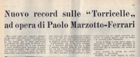 OB-128817 Copy of cover and article with mention of the Zannini 1954 Corsa Sulle Torricelle