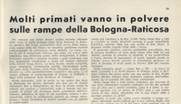 OB-128960 Copy of cover and article with mention of the car 1951 Bologna - Passo della Raticosa