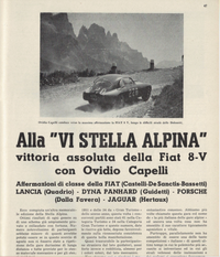 OB-90661 Copy of cover and article with mention of the car 1952 VI Stella Alpina #12