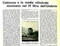 OB-90668 Copy of cover and article with mention of the car 1952 IV Giro Automobilistico dell'Umbria - Coppa della Perugina