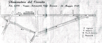 OB-129219 Copy of circuit plan. 1952 Circuito Automobilistico di Ferrara