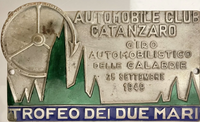 OB-128874 Original plaque 1949 I Giro Automobilistico delle Calabrie - Trofeo dei due mari
