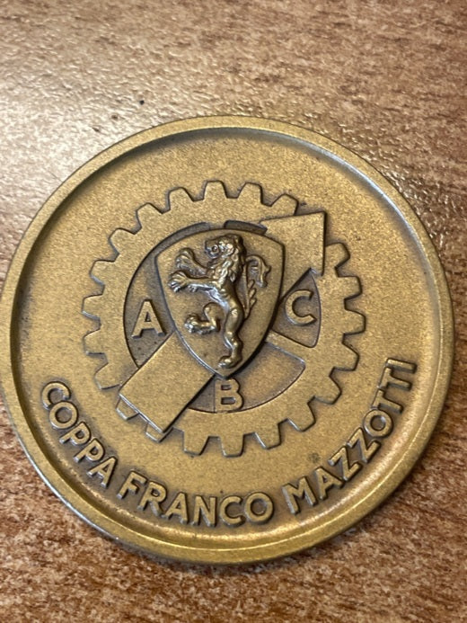 Original medal 1957 XXIV Mille Miglia - Coppa Franco Mazzotti