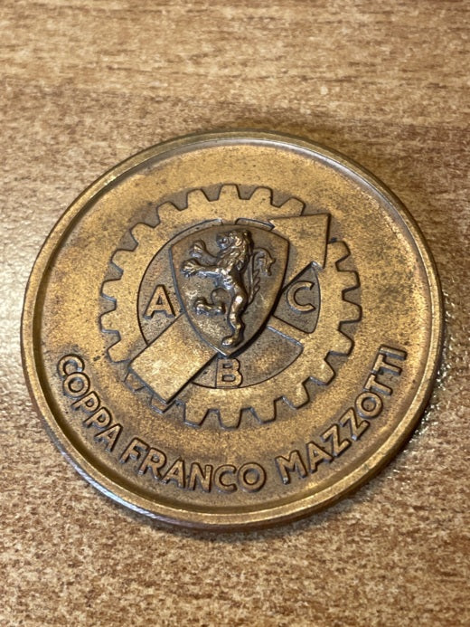 Original medal 1954 XXI Mille Miglia - Coppa Franco Mazzotti