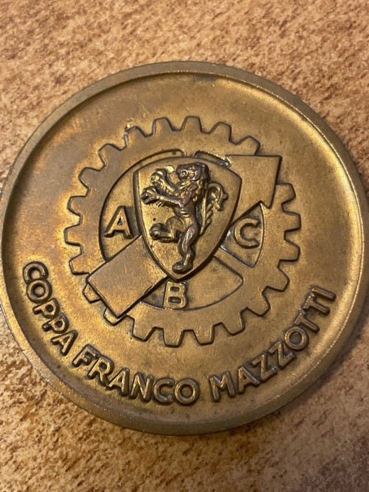 Original rare medal 1956 XXIII Mille Miglia - Coppa Franco Mazzotti