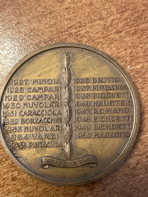 Original medal 1950 Mille Miglia del 1950 - Coppa Franco Mazzotti