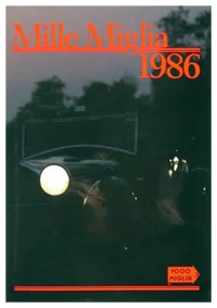 Mille Miglia 1986 Book