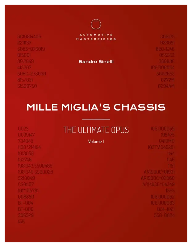 MILLE MIGLIA’S CHASSIS - Volume I Book