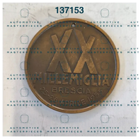 OB-137153 Official race participation coin 1953 XX Mille Miglia - Coppa Franco Mazzotti