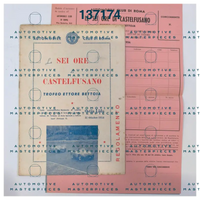 OB-137174 Official rules of the race 1954 La Sei Ore di Castelfusano - Trofeo Ettore Bettoia