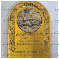 OB-137175 Official race participation badge 1957 IV Gran Premio Nuvolari della Mille Miglia