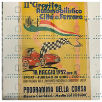 OB-137178 Official programme of the race 1952 II Circuito Automobilistico Città di Ferrara