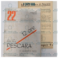 OB-137188 Official list of entrants of the race 1953 XX Circuito 12 Ore A.C. Pescara