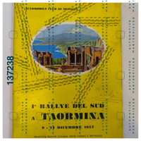OB-137238 Official programme of the race 1957 I Rallye del Sud a Taormina