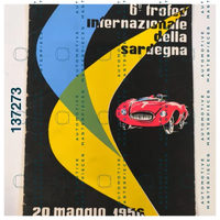 OB-137273 Official programme of the race 1956 VI Trofeo Internazionale della Sardegna - Coppa Diego Capelli