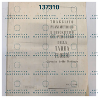 OB-137310 Targa Florio Official route map and description of the Targa Florio Madonie Circuit