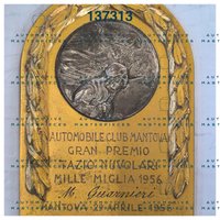 OB-137313 Marino Guarnieri’s badge at the 1956 Mille Miglia