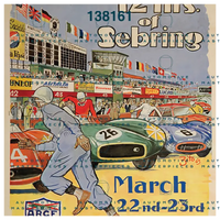 OB-138161 Reproduction of original poster 1963 12 Hours of Sebring
